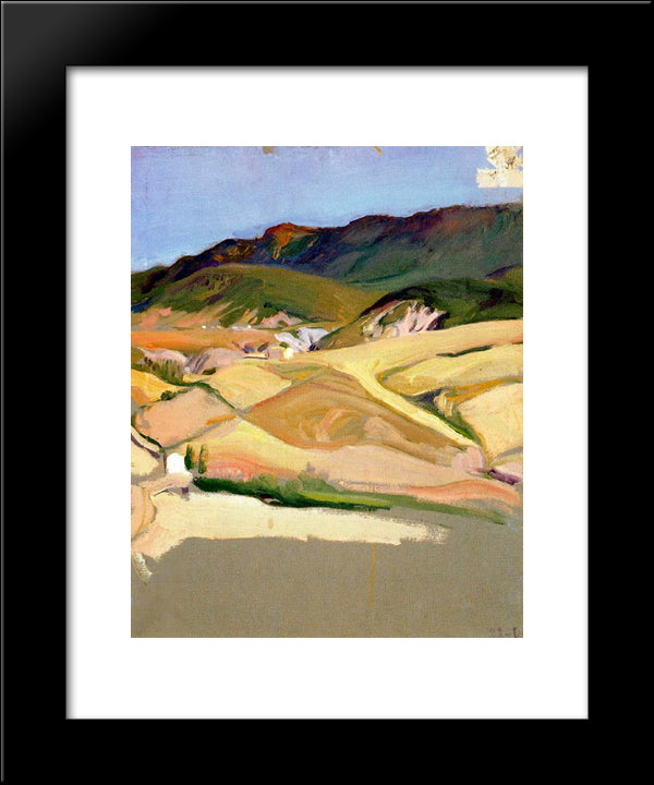 Near Jaca 20x24 Black Modern Wood Framed Art Print Poster by Sorolla, Joaquin