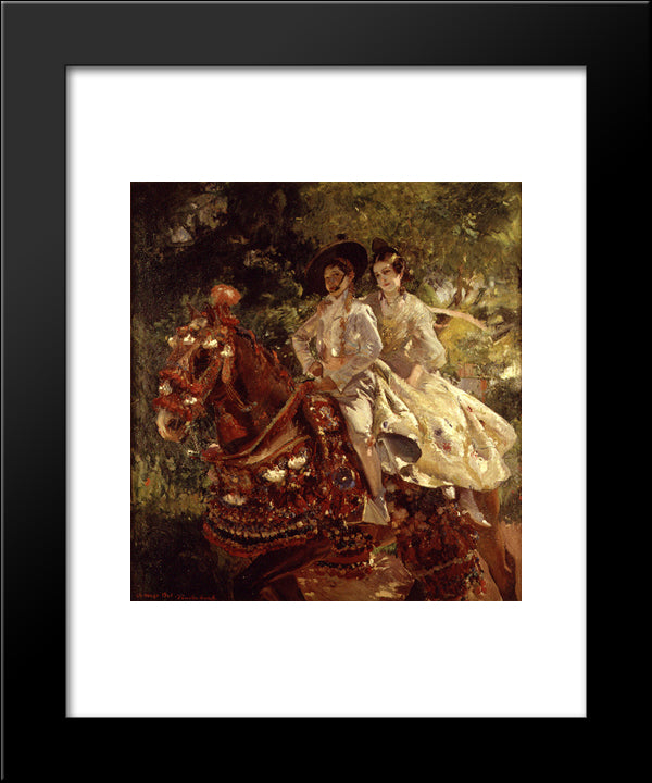 Rump Of Valencia 20x24 Black Modern Wood Framed Art Print Poster by Sorolla, Joaquin