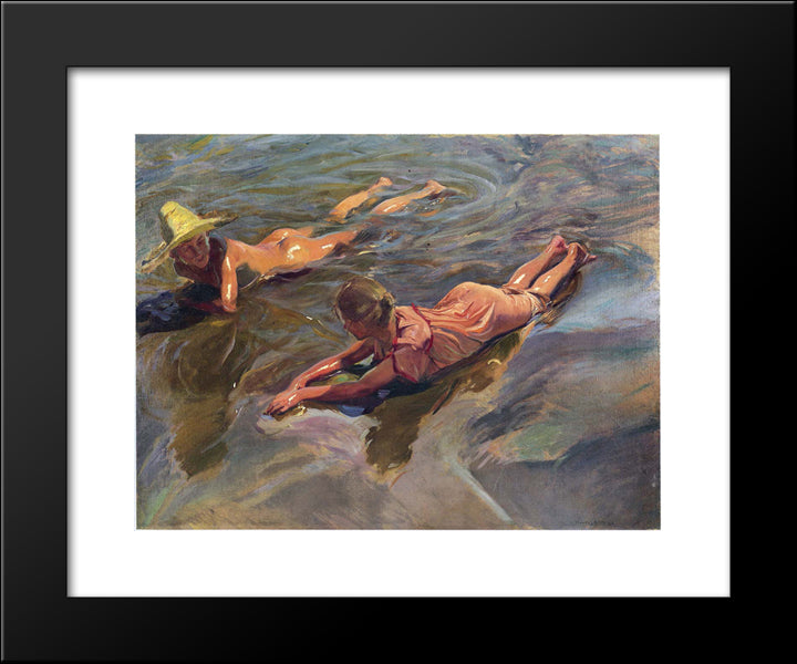 Sea Idyll 20x24 Black Modern Wood Framed Art Print Poster by Sorolla, Joaquin