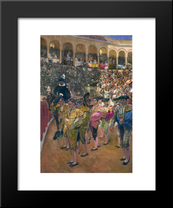 Seville, The Bullfighters 20x24 Black Modern Wood Framed Art Print Poster by Sorolla, Joaquin