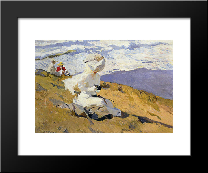 Snapshot At Biarritz 20x24 Black Modern Wood Framed Art Print Poster by Sorolla, Joaquin
