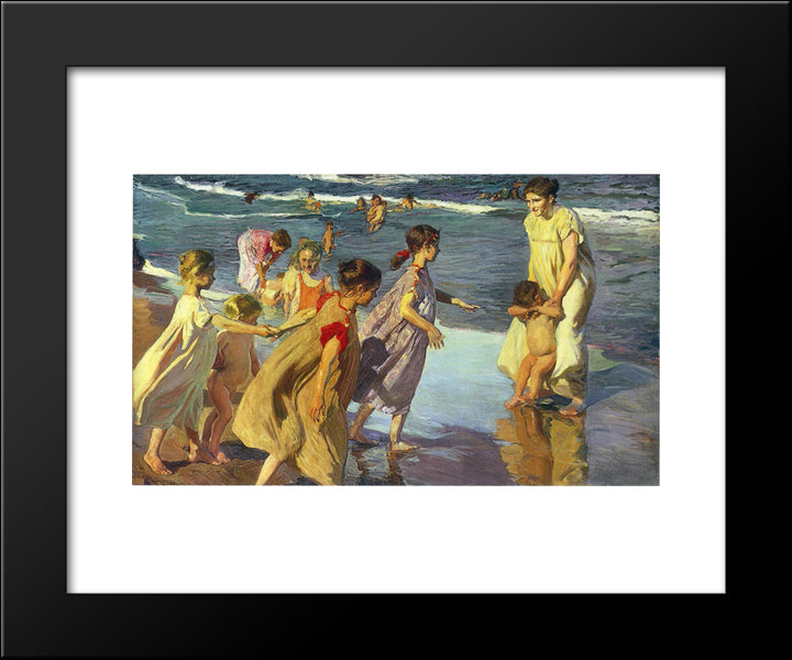Summer 20x24 Black Modern Wood Framed Art Print Poster by Sorolla, Joaquin