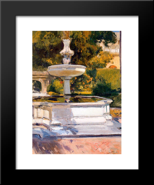 Surtidor 20x24 Black Modern Wood Framed Art Print Poster by Sorolla, Joaquin