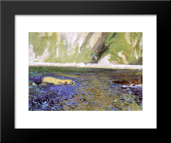 The Coast Near San Sebastian 20x24 Black Modern Wood Framed Art Print Poster by Sorolla, Joaquin