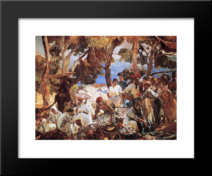 The Fish (Catalonia) 20x24 Black Modern Wood Framed Art Print Poster by Sorolla, Joaquin