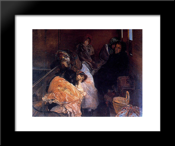 Trafficking In Human Beings 20x24 Black Modern Wood Framed Art Print Poster by Sorolla, Joaquin