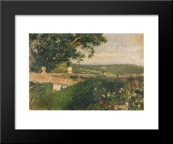 Valencia Landscape 20x24 Black Modern Wood Framed Art Print Poster by Sorolla, Joaquin