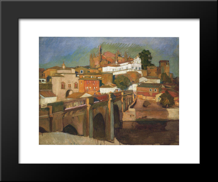 View Of Plascencia 20x24 Black Modern Wood Framed Art Print Poster by Sorolla, Joaquin