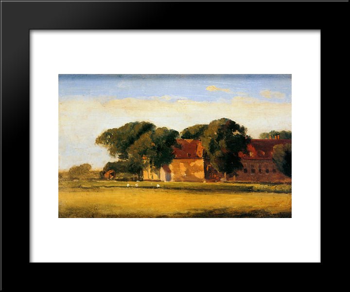 Landscape 20x24 Black Modern Wood Framed Art Print Poster by Weissenbruch, Johan Hendrik