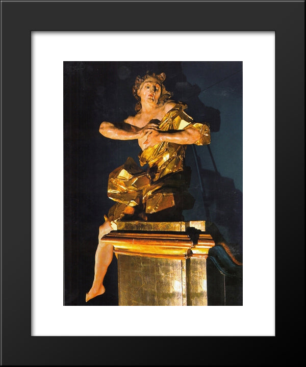 Angel 20x24 Black Modern Wood Framed Art Print Poster by Pinzel, Johann Georg