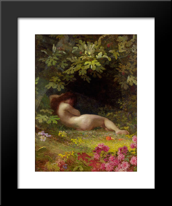 Eve After Falling Into Sin 20x24 Black Modern Wood Framed Art Print Poster by Koler, Johann