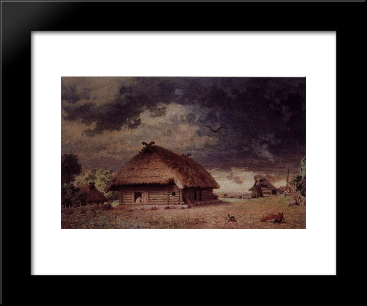 The Artist'S Birthplace 20x24 Black Modern Wood Framed Art Print Poster by Koler, Johann