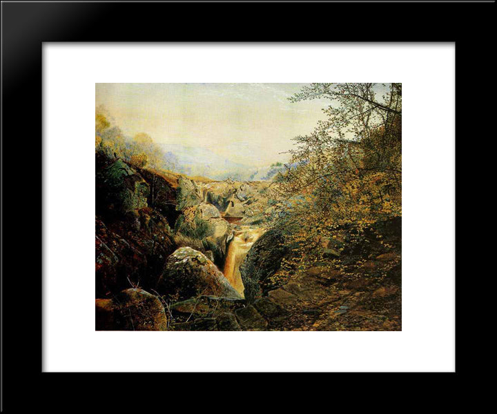 Colwith Force 20x24 Black Modern Wood Framed Art Print Poster by Grimshaw, John Atkinson