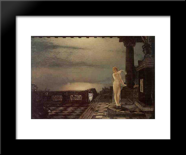 Dido 20x24 Black Modern Wood Framed Art Print Poster by Grimshaw, John Atkinson