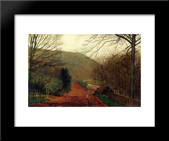 Forge Valley, Scarborough 20x24 Black Modern Wood Framed Art Print Poster by Grimshaw, John Atkinson