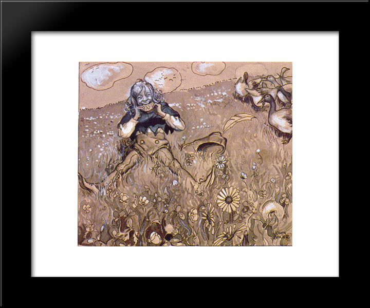 Matts 1903 20x24 Black Modern Wood Framed Art Print Poster by Bauer, John
