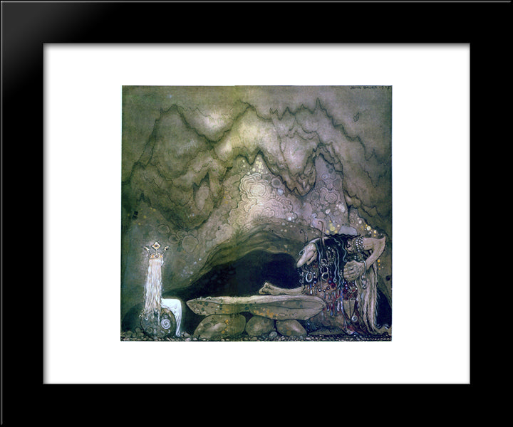 So, How Is Your Appetite, Troll Mother Continued 20x24 Black Modern Wood Framed Art Print Poster by Bauer, John