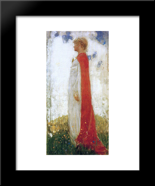 The Fairy Princess 20x24 Black Modern Wood Framed Art Print Poster by Bauer, John