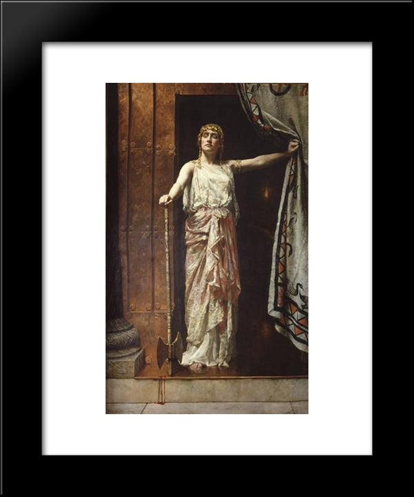 Clytemnestra 20x24 Black Modern Wood Framed Art Print Poster by Collier, John