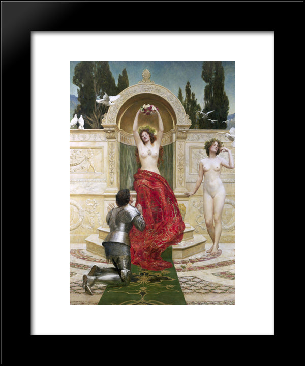 Tannhauser In The Venusberg 20x24 Black Modern Wood Framed Art Print Poster by Collier, John