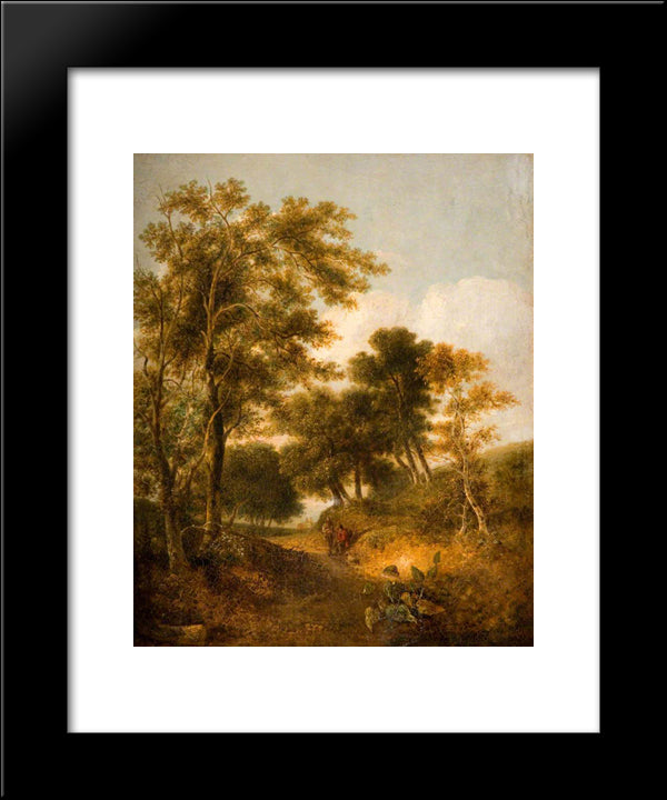 Lane Near Norwich 20x24 Black Modern Wood Framed Art Print Poster by Crome, John