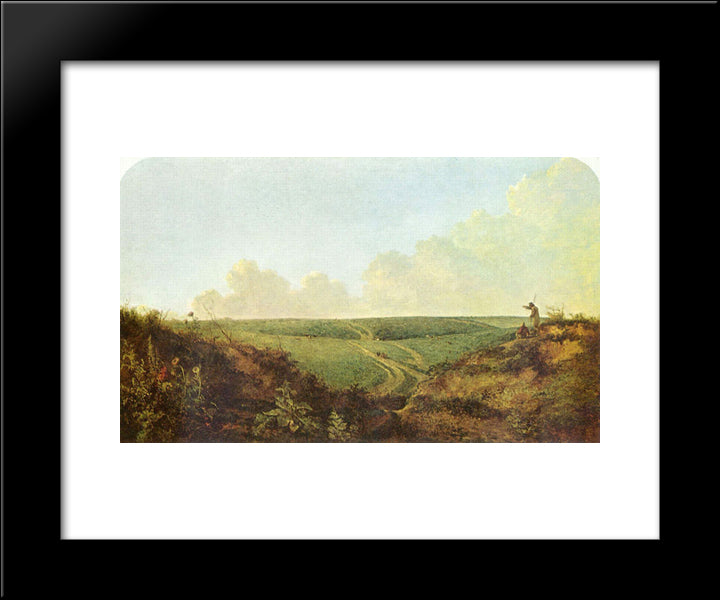 Mousehold Heath, Norwich 20x24 Black Modern Wood Framed Art Print Poster by Crome, John
