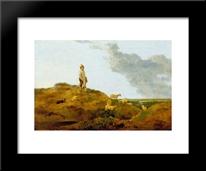 View On Mousehold Heath, Near Norwich 20x24 Black Modern Wood Framed Art Print Poster by Crome, John