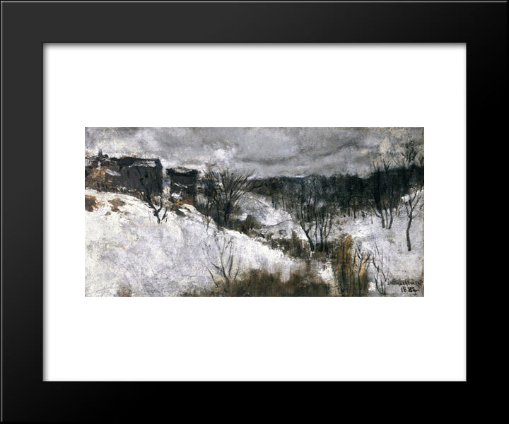 Bloody Run 20x24 Black Modern Wood Framed Art Print Poster by Twachtman, John Henry