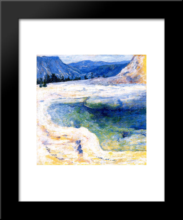 Emerald Pool 20x24 Black Modern Wood Framed Art Print Poster by Twachtman, John Henry