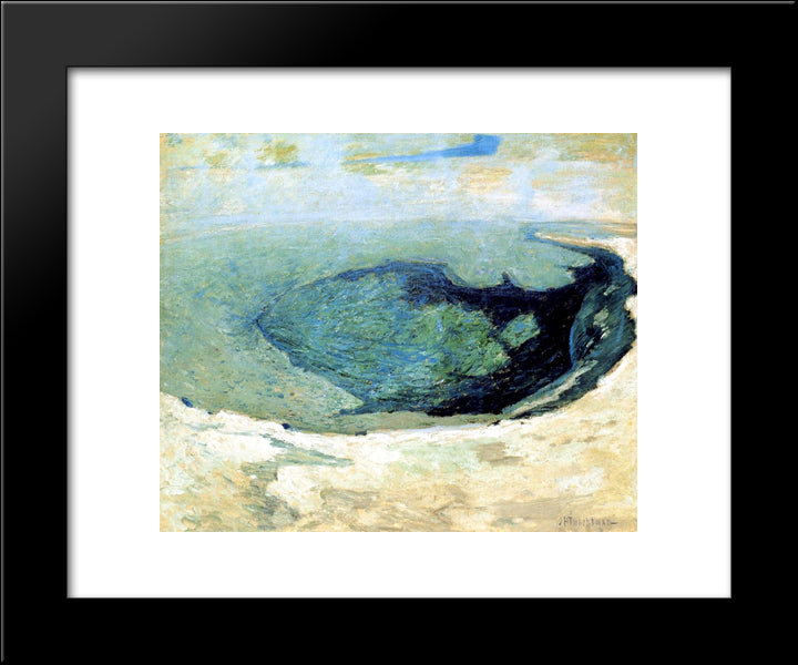 Emerald Pool 2 20x24 Black Modern Wood Framed Art Print Poster by Twachtman, John Henry