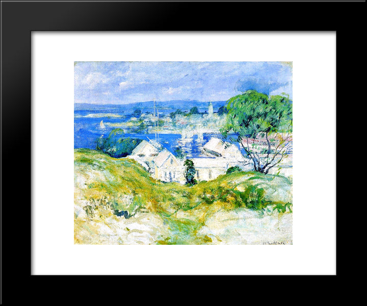 Gloucester 20x24 Black Modern Wood Framed Art Print Poster by Twachtman, John Henry