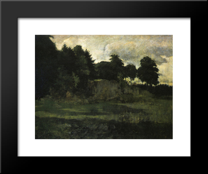 Landscape 20x24 Black Modern Wood Framed Art Print Poster by Twachtman, John Henry