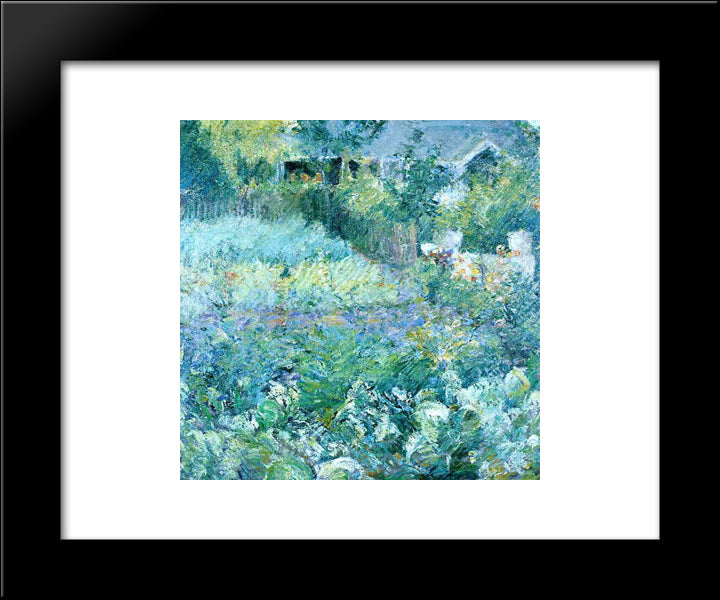 The Cabbage Patch 20x24 Black Modern Wood Framed Art Print Poster by Twachtman, John Henry