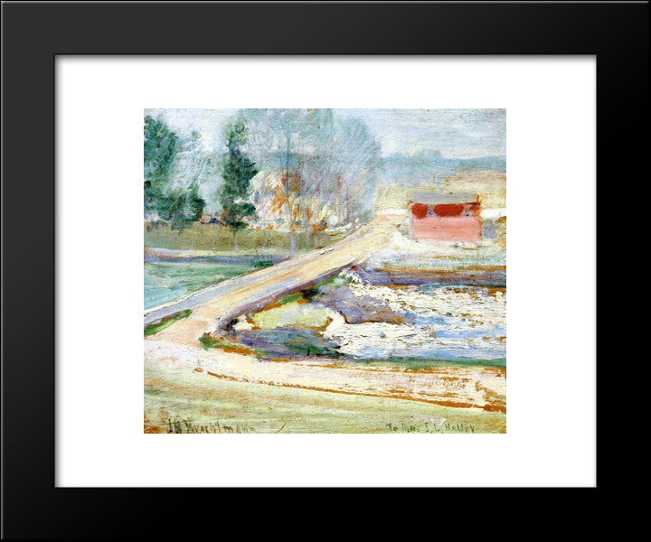 View From The Holley House 20x24 Black Modern Wood Framed Art Print Poster by Twachtman, John Henry