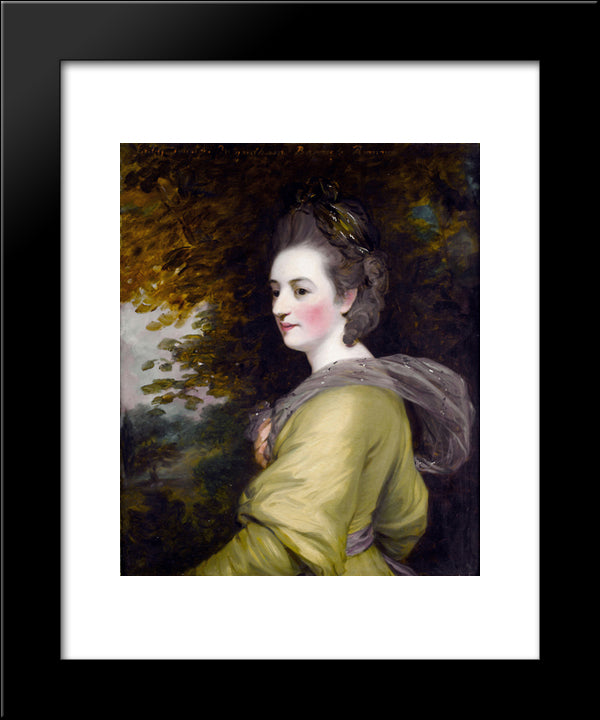 Lady Romney, Frances Wyndham 20x24 Black Modern Wood Framed Art Print Poster by Hoppner, John