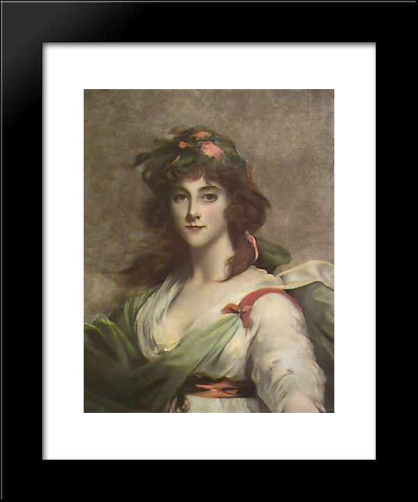 Miranda 20x24 Black Modern Wood Framed Art Print Poster by Hoppner, John