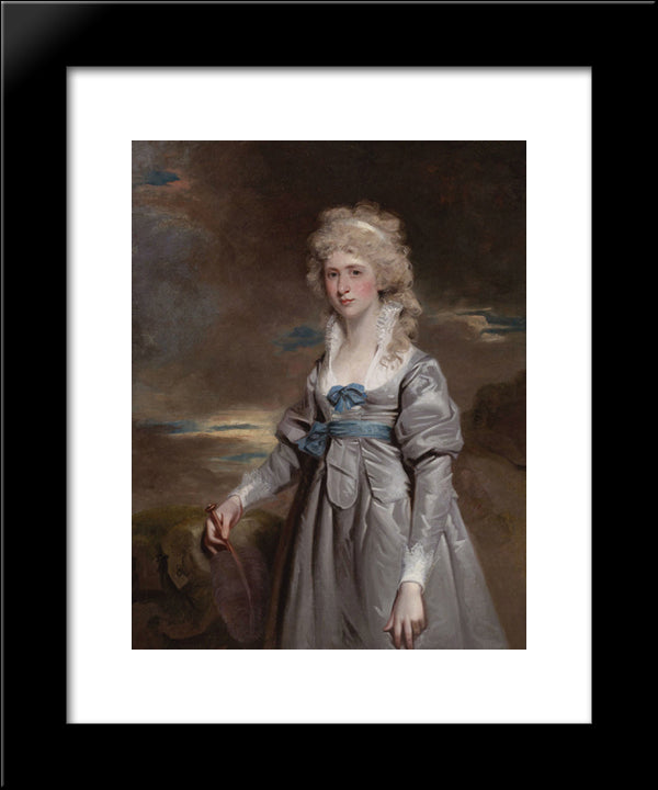 Portrait Of Charlotte Walsingham, Lady Fitzgerald 20x24 Black Modern Wood Framed Art Print Poster by Hoppner, John