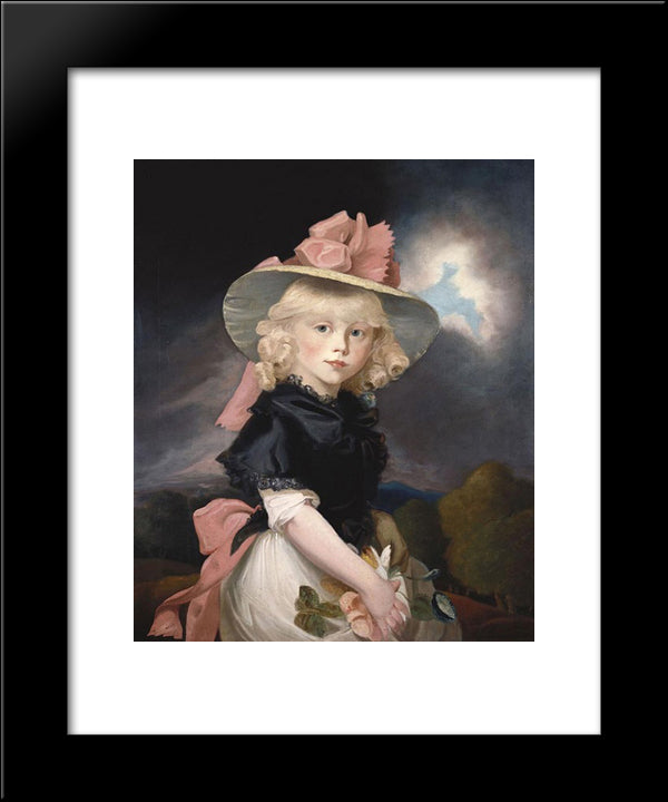 Princess Sophia, After John Hoppner 20x24 Black Modern Wood Framed Art Print Poster by Hoppner, John