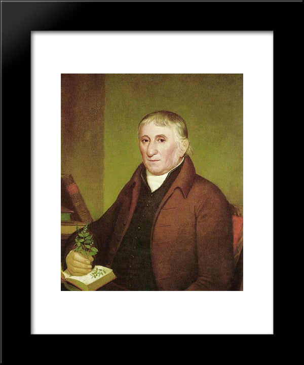 Portrait Of Jacob Ritter Sr. 20x24 Black Modern Wood Framed Art Print Poster by Krimmel, John Lewis