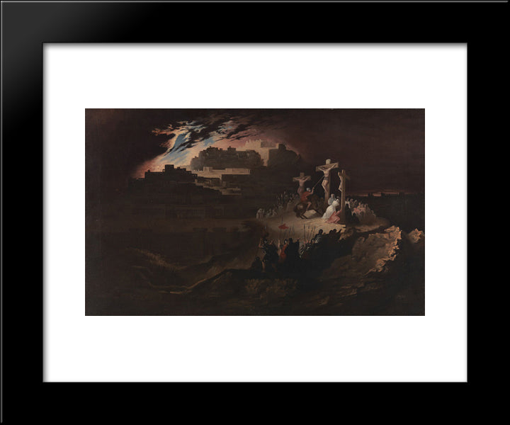 Calvary 20x24 Black Modern Wood Framed Art Print Poster by Martin, John