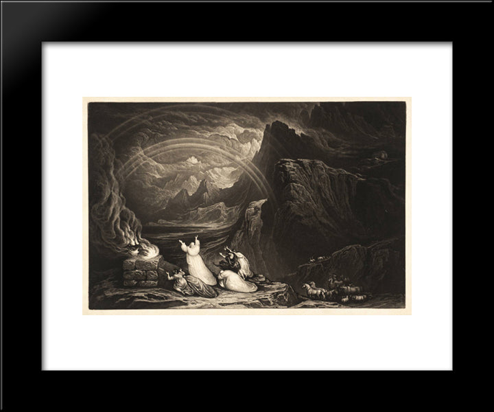The Covenant 20x24 Black Modern Wood Framed Art Print Poster by Martin, John
