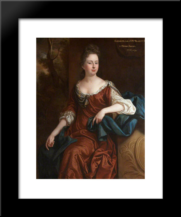 Elizabeth Kirkley 20x24 Black Modern Wood Framed Art Print Poster by Riley, John