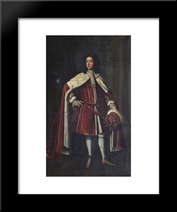 James Bertie 20x24 Black Modern Wood Framed Art Print Poster by Riley, John