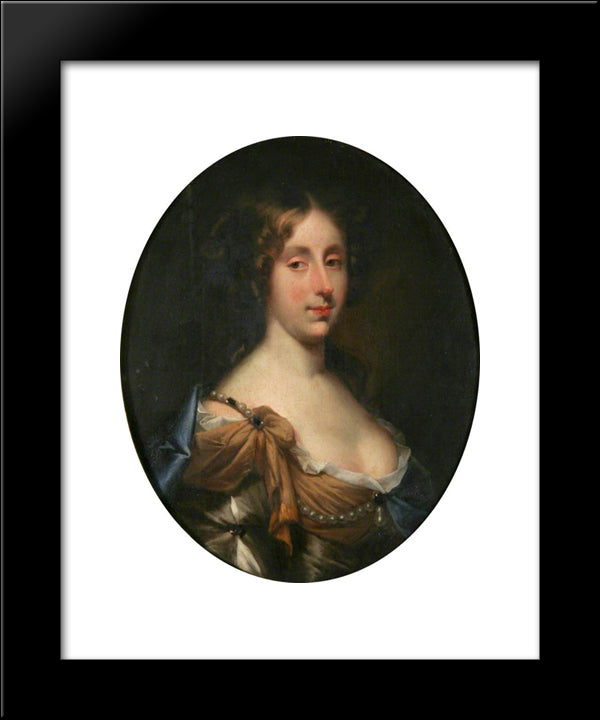Mrs Joseph Cox, Nee Elizabeth Macro 20x24 Black Modern Wood Framed Art Print Poster by Riley, John