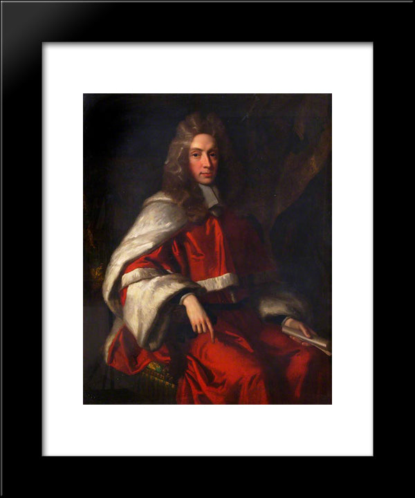 Sir Peyton Ventris 20x24 Black Modern Wood Framed Art Print Poster by Riley, John