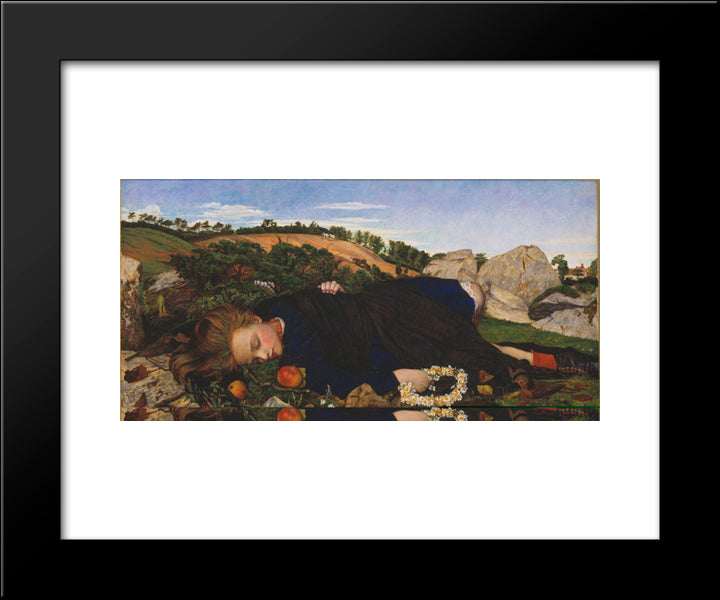 Robin Of Modern Times 20x24 Black Modern Wood Framed Art Print Poster by Spencer Stanhope, John Roddam