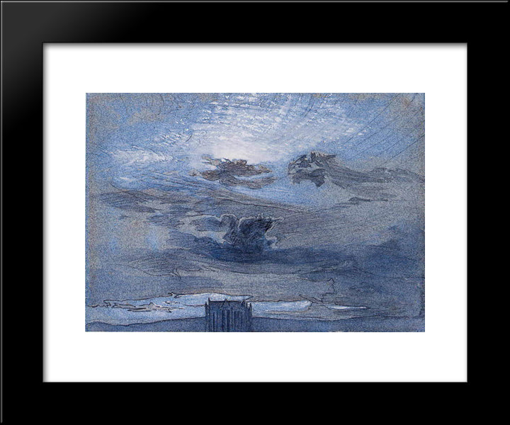 Beauvais 20x24 Black Modern Wood Framed Art Print Poster by Ruskin, John