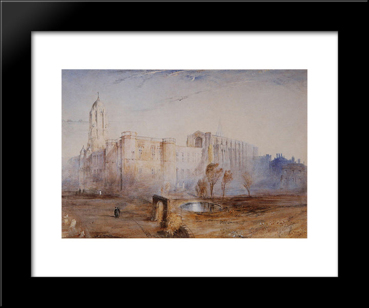 Christ Church From St Aldate 20x24 Black Modern Wood Framed Art Print Poster by Ruskin, John