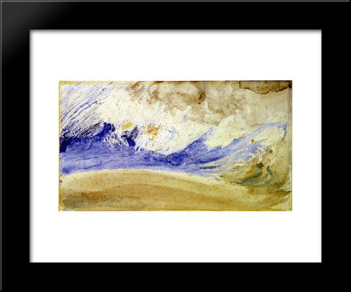 Cloud Study 20x24 Black Modern Wood Framed Art Print Poster by Ruskin, John
