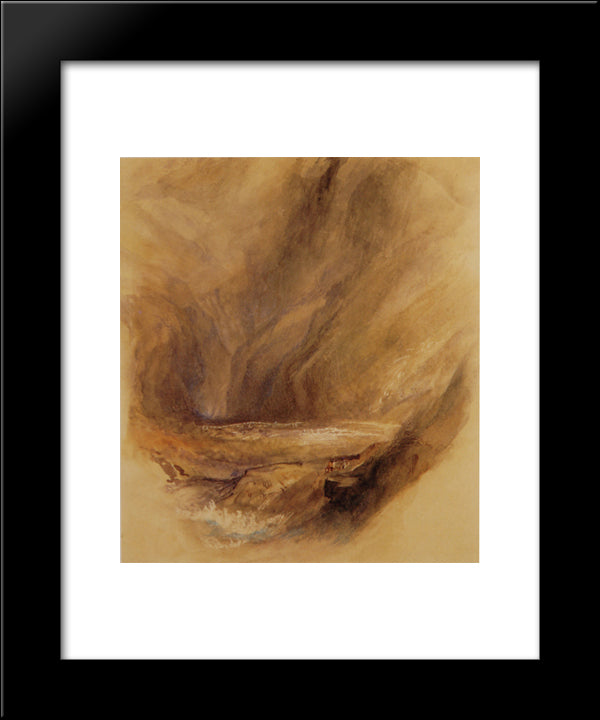 The Gates Of The Hills 20x24 Black Modern Wood Framed Art Print Poster by Ruskin, John
